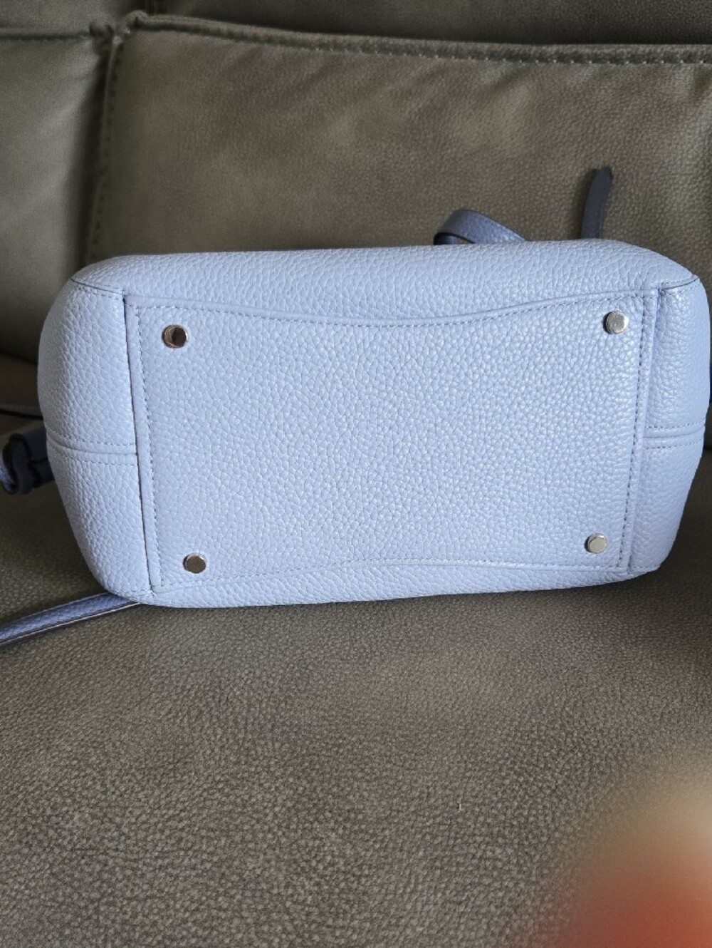 Kate Spade Small Dumpling Handbag, Periwinkle Blue, Multi-toned - Picture 6 of 13